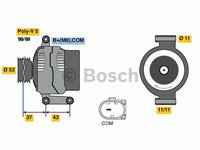 Generator/Alternator NOU - (fara piesa veche la schimb!) MERCEDES-BENZ A-CLASS (W168) - Cod intern: W20299549 - LIVRARE DIN STOC in 24 ore!!!