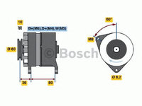 Generator/Alternator NOU - (fara piesa veche la schimb!) FORD COURIER caroserie (J5_, J3_) - Cod intern: W20299556 - LIVRARE DIN STOC in 24 ore!!!