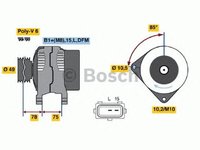 Generator/Alternator NOU - (fara piesa veche la schimb!) BMW X5 (E53) - Cod intern: W20299310 - LIVRARE DIN STOC in 24 ore!!!