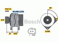 Generator/Alternator NOU - (fara piesa veche la schimb!) SKODA RAPID Spaceback (NH1) - Cod intern: W20299507 - LIVRARE DIN STOC in 24 ore!!!