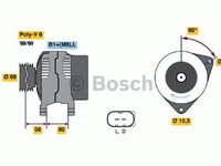 Generator/Alternator NOU - (fara piesa veche la schimb!) IVECO DAILY III caroserie inchisa/combi - OEM - AS-PL: A0075 - Cod intern: W02107048 - LIVRARE DIN STOC in 24 ore!!!