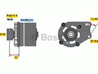 Generator/Alternator NOU - (fara piesa veche la schimb!) FIAT PANDA (141A_) - Cod intern: W20299560 - LIVRARE DIN STOC in 24 ore!!!