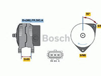 Generator/Alternator NOU - (fara piesa veche la schimb!) FORD TRANSIT CONNECT (P65_, P70_, P80_) - Cod intern: W20299695 - LIVRARE DIN STOC in 24 ore!!!