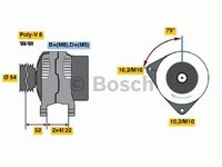 Generator/Alternator NOU - (fara piesa veche la schimb!) CITROEN BERLINGO (MF) - Cod intern: W20299466 - LIVRARE DIN STOC in 24 ore!!!