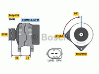 Generator/Alternator NOU - (fara piesa veche la schimb!) BMW 3 Compact (E46) - OEM - AS-PL: A3070 - Cod intern: W02331315 - LIVRARE DIN STOC in 24 ore!!!