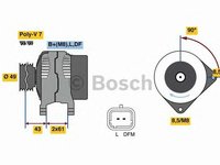 Generator/Alternator NOU - (fara piesa veche la schimb!) RENAULT GRAND SCENIC II (JM0/1_) - OEM - AS-PL: A3034 - Cod intern: W02127751 - LIVRARE DIN STOC in 24 ore!!!