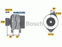 Generator/Alternator NOU - (fara piesa veche la schimb!) FIAT BRAVO I (182) - Cod intern: W20299559 - LIVRARE DIN STOC in 24 ore!!!