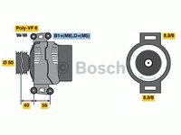 Generator/Alternator NOU - (fara piesa veche la schimb!) MERCEDES-BENZ VITO/MIXTO caroserie (W639) - Cod intern: W20299346 - LIVRARE DIN STOC in 24 ore!!!