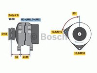 Generator/Alternator NOU - (fara piesa veche la schimb!) CITROEN C5 II (RC_) - Cod intern: W20299467 - LIVRARE DIN STOC in 24 ore!!!