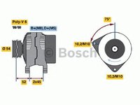 Generator/Alternator NOU - (fara piesa veche la schimb!) PEUGEOT 206 CC (2D) - Cod intern: W20299463 - LIVRARE DIN STOC in 24 ore!!!