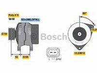 Generator / Alternator OPEL ASTRA G hatchback (F48_, F08_), OPEL ASTRA G limuzina (F69_), OPEL VITA C (F08, F68) - BOSCH 0 124 425 057