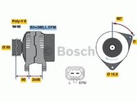 Generator / Alternator OPEL ASTRA G hatchback (F48_, F08_), OPEL ASTRA G combi (F35_), OPEL ASTRA G limuzina (F69_) - BOSCH 0 986 044 440