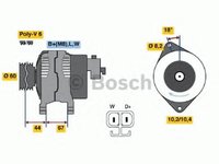 Generator / Alternator OPEL ASTRA G hatchback (F48_, F08_), OPEL ASTRA G combi (F35_), OPEL ASTRA G limuzina (F69_) - BOSCH 0 986 043 981