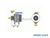Generator / alternator Opel ASTRA G hatchback (F48_, F08_) 1998-2009 #2 0124425006