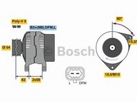 Generator / Alternator OPEL ASTRA G hatchback (F48_, F08_), OPEL ASTRA G limuzina (F69_), OPEL VITA C (F08, F68) - BOSCH 0 986 081 380