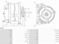 Generator / Alternator OPEL ASTRA G hatchback F48 F08 AS-PL A1009