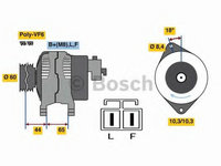 Generator / Alternator OPEL COMBO Tour (2001 - 2016) BOSCH 0 986 048 301