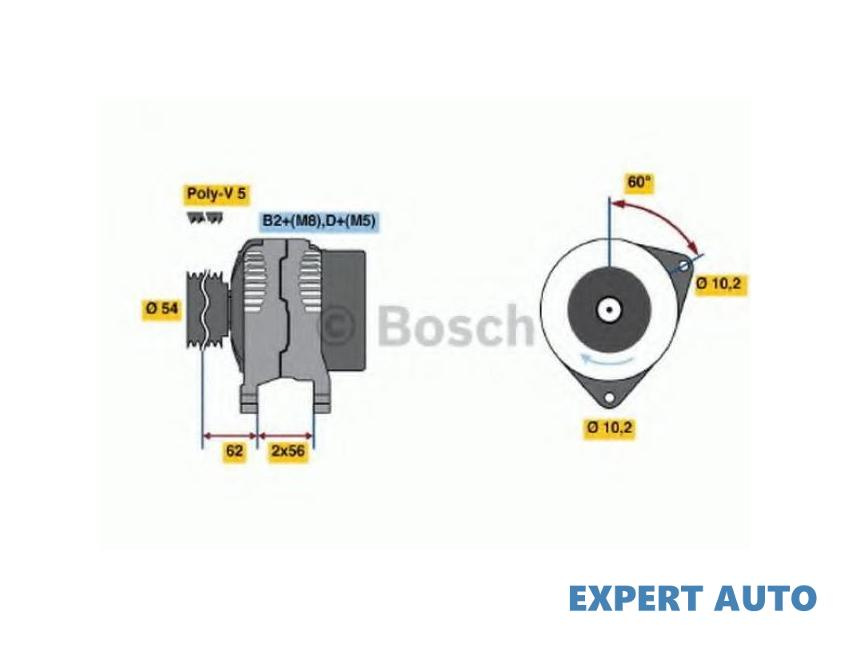 Generator / alternator Opel CORSA C (F08, F68) 2000-2009 #2 0124225001