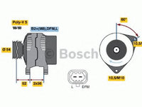 Generator / Alternator OPEL CORSA D (2006 - 2016) BOSCH 0 986 049 020