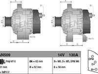 Generator / Alternator OPEL SIGNUM DENSO DAN509