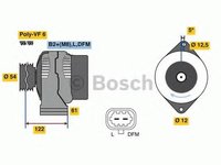 Generator / Alternator OPEL VECTRA C, OPEL VECTRA C GTS, VAUXHALL VECTRA Mk II (C) - BOSCH 0 986 080 370