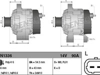 Generator / Alternator PEUGEOT 307 CC 3B DENSO DAN1336