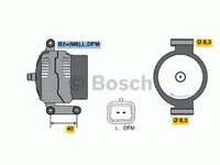 Generator / Alternator RENAULT LAGUNA I I (B56_, 556_), RENAULT LAGUNA I Estate (K56_), RENAULT MEGANE I (BA0/1_) - BOSCH 0 986 042 770