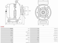 Generator / Alternator RENAULT TWINGO I (C06_) Hatchback, 03.1993 - 10.2012 AS-PL A4008