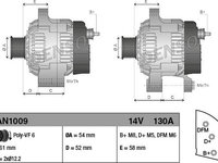 Generator / Alternator SAAB 9-3 YS3F DENSO DAN1009