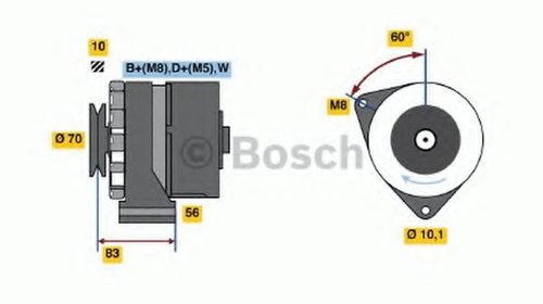 Generator / Alternator SEAT TOLEDO (1L), VW P