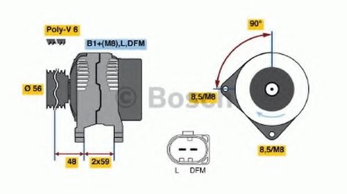 Generator / Alternator SKODA OCTAVIA I (1U2) 