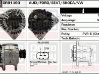 Generator / Alternator SKODA OCTAVIA I Combi (1U5) (1998 - 2010) DELCO REMY DRB1490 piesa NOUA