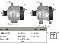 Generator / Alternator TOYOTA AVENSIS Limuzina (ZRT27, ADT27) (2008 - 2016) DENSO DAN1318 piesa NOUA