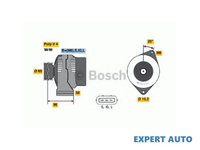 Generator / alternator Toyota COROLLA hatchback (_E10_) 1992-1999 #2 0986040461