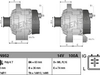 Generator / Alternator TOYOTA RAV 4 II CLA2 XA2 ZCA2 ACA2 DENSO DAN952