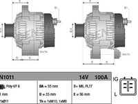 Generator / Alternator TOYOTA RAV 4 III ACA3 ACE ALA3 GSA3 ZSA3 DENSO DAN1011