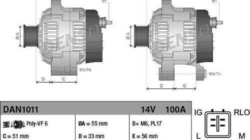 Generator / Alternator TOYOTA RAV 4 III ACA3 