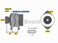 Generator / Alternator VOLVO FH BOSCH 0 986 047 440