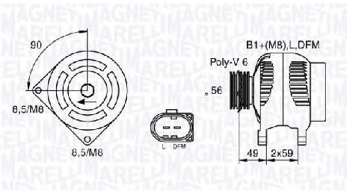 Generator / alternator VW POLO LIMUZINA ( 9A4