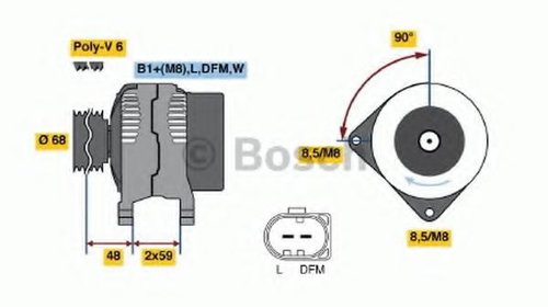 Generator / Alternator VW TRANSPORTER / CARAV