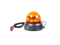 Girofar auto Automax 12V/ 24V, orange cu bec LED, fixare magnetica, cu acumulator, cu telecomanda