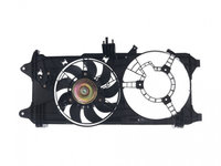 GMV radiator electroventilator Fiat Doblo (119/223), 2000-2006, Motorizare 1, 3 Multijet 62kw, 1, 9 Jtd 74kw, 1, 9 Multijet 77kw Diesel, tip climatizare Fara AC, dimensiune 270W/280mm, cu 2 pini, fara pre-rezistor, plastic, Aftermarket