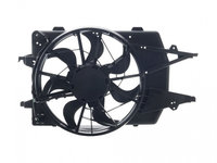 GMV radiator electroventilator Ford Focus, 1998-2004, Motorizare 1, 4 I 16v 55kw, 1, 6 I 16v 74kw, 1, 8 Tdci 74/85kw Benzina, tip climatizare cu AC, cutie Manuala, dimensiune 270W/390mm, 4 pini, 7 elice, plastic, Aftermarket