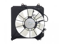 GMV radiator electroventilator Honda City 09.2008-, Honda Jazz Iii (Ge), 2008-2015, Motorizare 1, 4 73kw Benzina, tip climatizare cu AC, cutie Manuala, dimensiune 300mm/cu 2 pini, fara rezistormm, Aftermarket