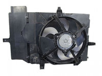 GMV radiator electroventilator Nissan Micra (K12), 01.2003-2010 , tip climatizare , dimensiune 345mm , cu 2 pini, fara pre-rezistentamm, Aftermarket