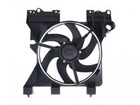 GMV radiator electroventilator Peugeot Partner, 1996-2008, 1,1 ,1,4, 1,6, 1,6 Hdi, 1,8, 1,8 D, 1,9 D, 2,0 , 2,0 Hdi Benzina/Diesel, Fara AC, 100W/345mm, cu 2 pini, fara resistor, Aftermarket