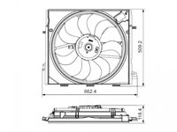 GMV radiator electroventilator Renault Espace, 2015-, dimensiune mm, Aftermarket