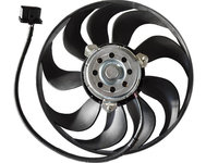 GMV radiator Electroventilator Skoda Fabia 6Y 2000-2007, Seat Cordoba Ibiza Vw Polo 9N 2001-2005, Fox (benzina) , 290mm 90W 2pini