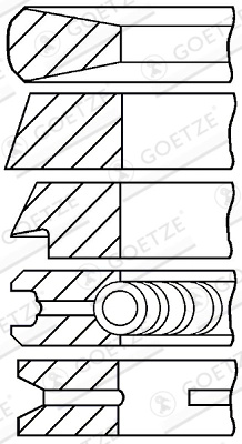 GOETZE ENGINE Set segmenti piston 08-174307-10 model TATA LPO 697 NA 5675cc 105cp 77kW 2003 2004 2005 2006 2007 2008 2009 2010 2011 2012 2013 2014 2015 2016 2017 2018 2019 2020 2021