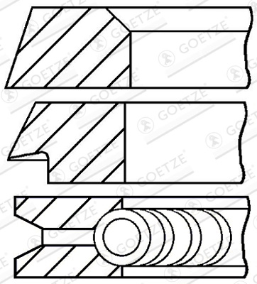 GOETZE ENGINE Set segmenti piston 08-394600-00 se